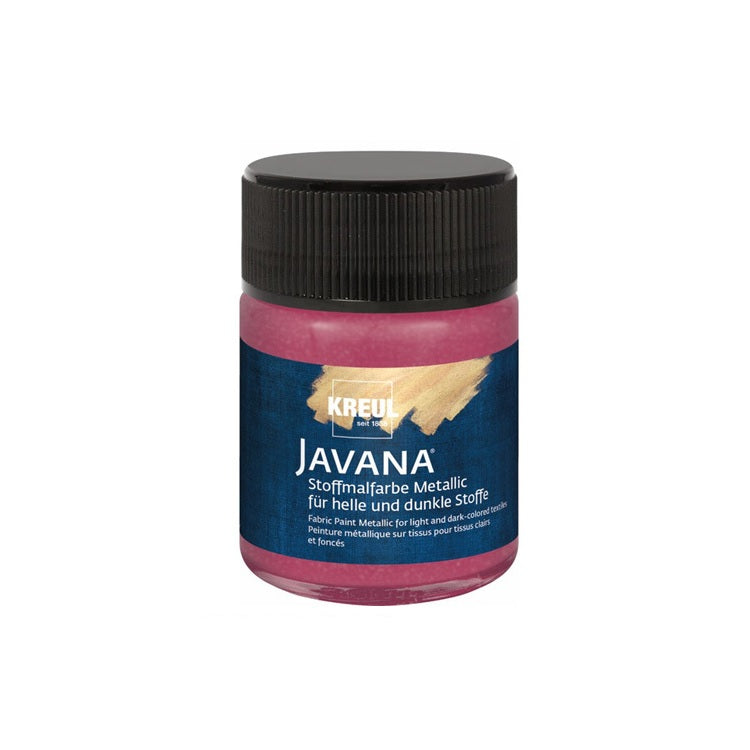 Javana Textilfarbe Metallic 50 ml – metalická Silber