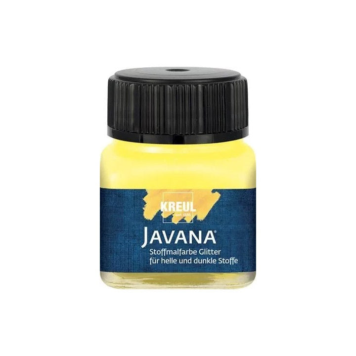 Javana Glitzer-Textilfarbe 20 ml – sonnengelb