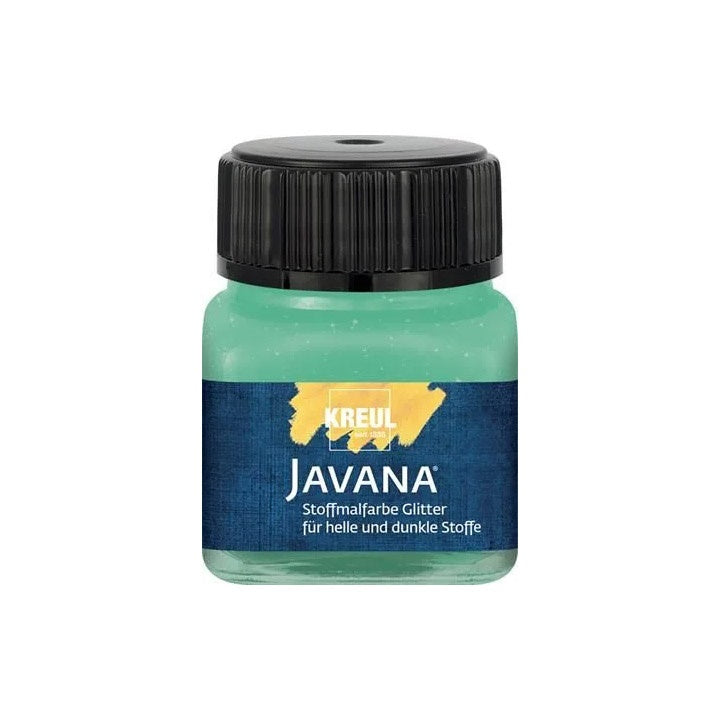 Javana Glitzer-Textilfarbe 20 ml – Smaragdgrün