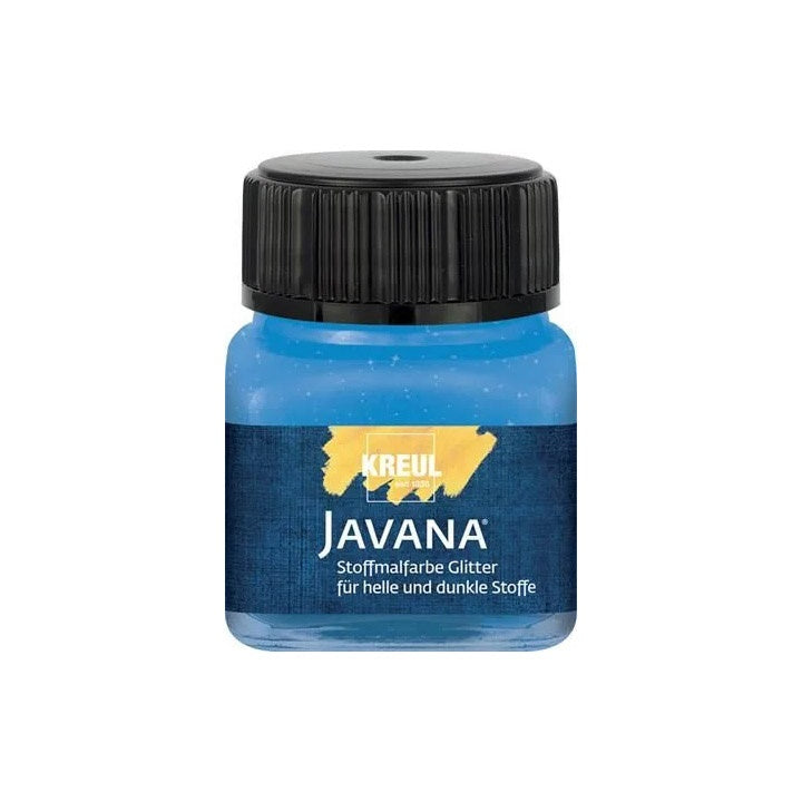 Javana Glitzer-Textilfarbe 20 ml – Saphirblau