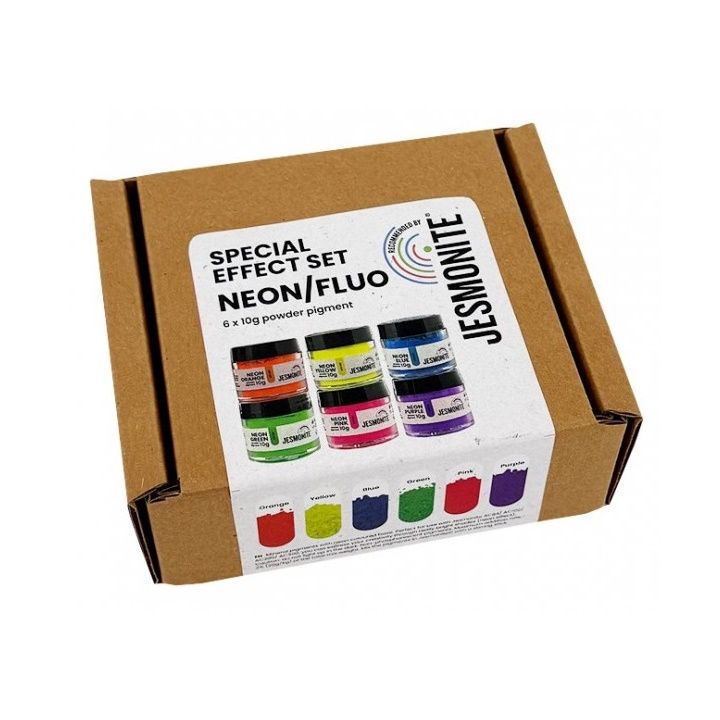 Jesmonite Neon-Pigment Satz 6 x 10 g — Bild 3