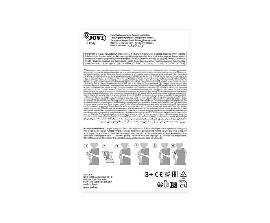 JOVI Kindertattoos Display – 24 Stk.