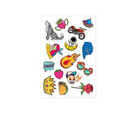 JOVI Temporäre Kindertattoos Flamme 15 Stk.