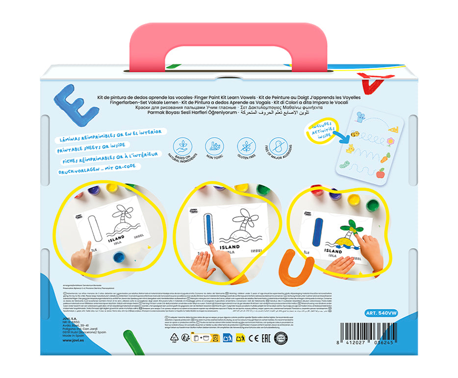 Jovi Fingermalfarben-Set My First Erste Vokale 11-tlg.