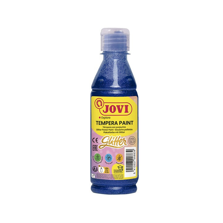 JOVI Flüssige Glitzer-Tempera-Farbe 250 ml – Blau