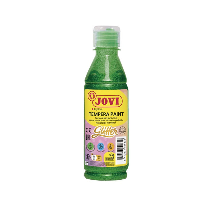 JOVI Flüssige Glitzer-Tempera-Farbe 250 ml – Grün