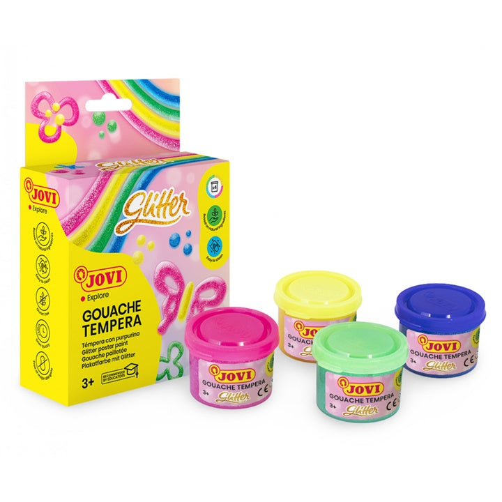 JOVI Glitzertemperafarben 4x35 ml — Bild 6