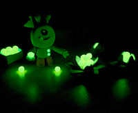 JOVI Glow natürliche Knete 10 x 15 g – 8 Farben + 2 nachtleuchtend