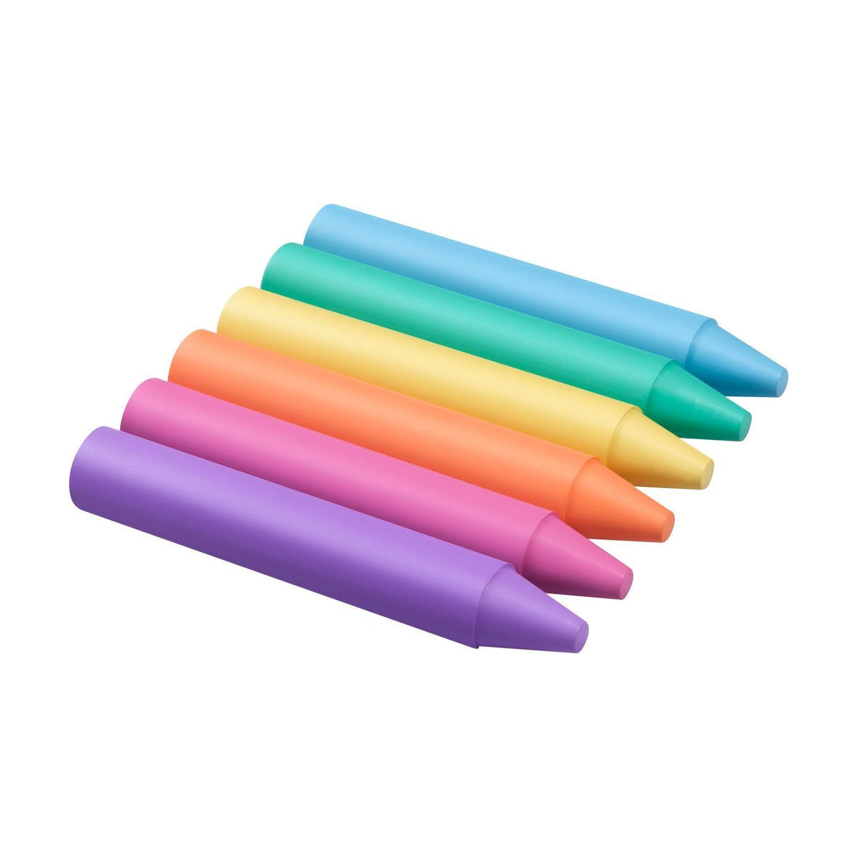 JOVI Jumbo runde Wachsmalstifte Pastellfarben 60 Stk Set mit Anspitzer