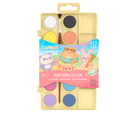 JOVI Kawaii Aquarellfarben-Set 22 mm - 12-teilig mit Pinsel