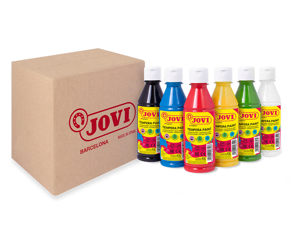 JOVI Kindermalfarben-Set 6 x 250 ml – Variante A
