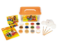 JOVI Kinderschminke Schulset 12 x 8 ml mit Zubehör