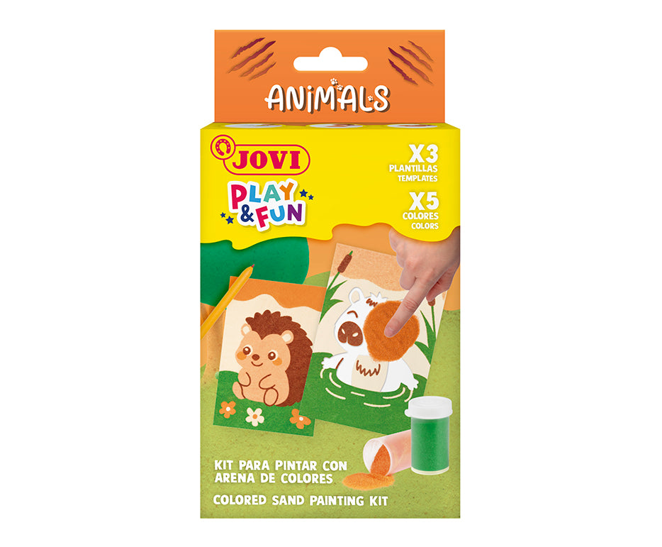 JOVI Play&Fun Mini-Kreativset Sandmalen – 9-teilig