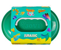 JOVI Play&Fun Natürliche Knete im Koffer Jurassic – Set mit Zubehör