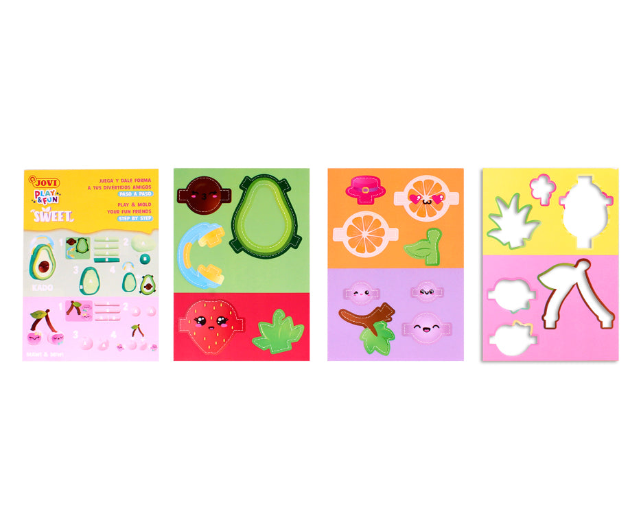 JOVI Play&Fun Natürliche Knete im Koffer Sweet – 50 Stk.