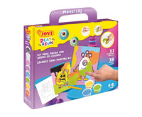 JOVI Play&Fun Sandmalerei-Set Monsters 12-tlg.