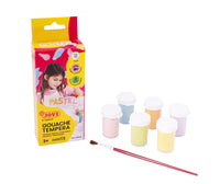 Pastell-Temperafarben JOVI Premium 6 x 15 ml mit Pinsel