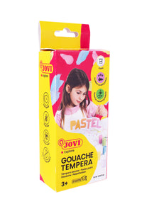 Pastell-Temperafarben JOVI Premium 6 x 15 ml mit Pinsel
