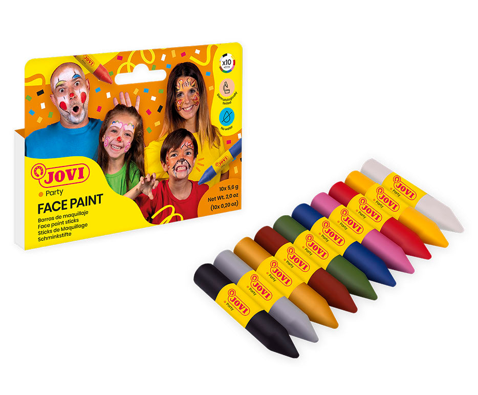 JOVI Kinderschminke Schminkstifte-Set 10 x 5,6 g