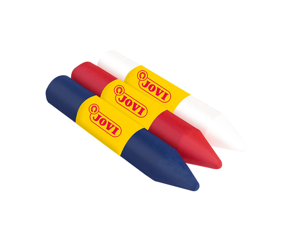 JOVI Schminkstifte-Set 3 x 5,6 g - Weiß, Rot und Blau