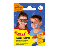JOVI Schminkstifte-Set 3 x 5,6 g - Weiß, Rot und Blau