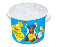 JOVI Fingermalfarben-Set im Eimer 5 x 35 ml mit Schablonen