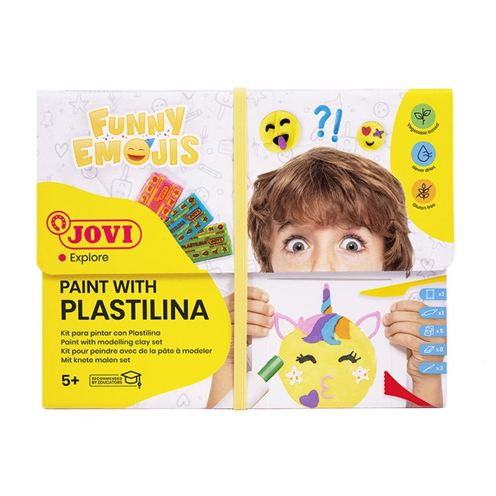JOVI Set Funny Emojis - Malen mit Knetmasse — Bild 6