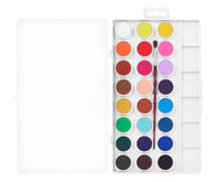 JOVI Deckfarbkasten 24 Farben mit Pinsel (Durchmesser 22 mm)