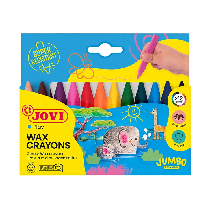 JOVICOLOR Triwax dreieckige Wachsmalstifte 12 Stück/ 82mm Durchmesser 11mm — Bild 1