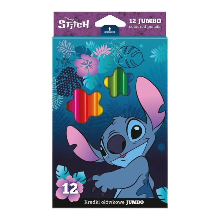 JUMBO Disney Stitch Dreieckige Buntstifte — Bild 1