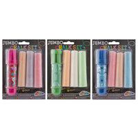 Jumbo-Straßenmalkreiden mit Halter 3er-Set | verschiedene Farben — Bild 1