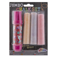 Jumbo-Straßenmalkreiden mit Halter 3er-Set | verschiedene Farben — Bild 4