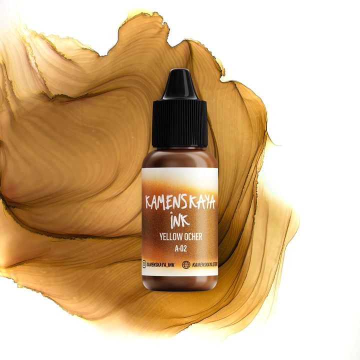Kamenskaya A-line Alkohol-Tinte 15 ml | verschiedene Farbtöne - Ockergelb