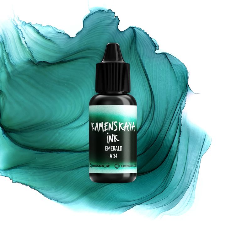 Kamenskaya A-line Alkohol-Tinte 15 ml | verschiedene Farbtöne - Smaragdgrün