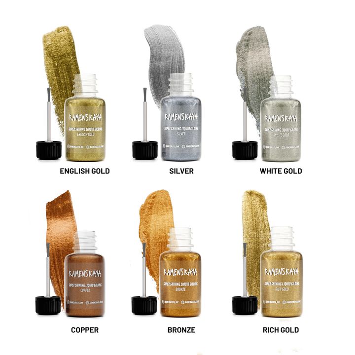 Kamenskaya Flüssigmetall zum Vergolden 20 ml | verschiedene Farbtöne — Bild 1