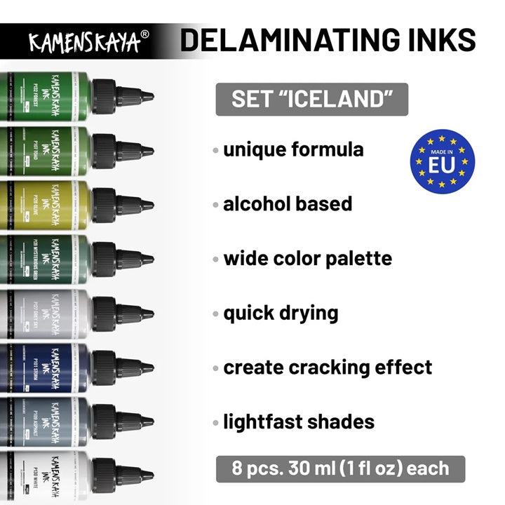 KAMENSKAYA 'Island' Delaminierungs-Tintenset — Bild 6