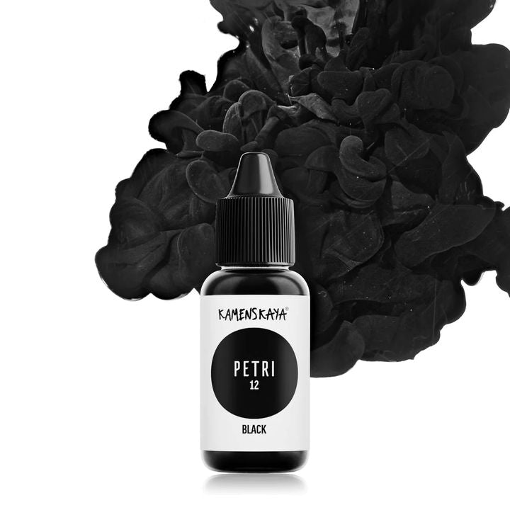 Kamenskaya Petri Inks für Epoxidharz 15 ml | verschiedene Farben - Petri 12 Schwarz