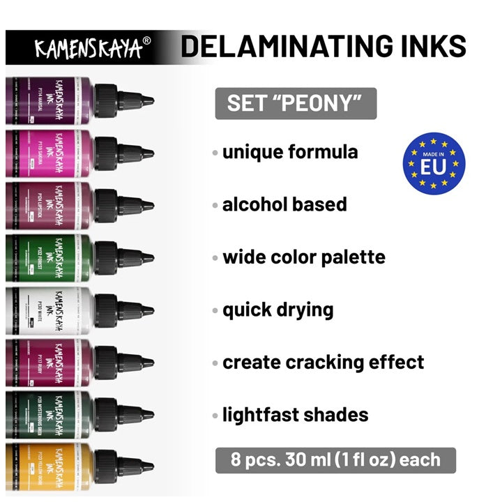 KAMENSKAYA 'Pfingstrose' Delaminations-Tintenset — Bild 6