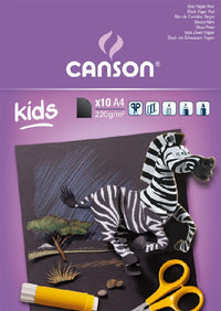 Kinder Zeichenblock CANSON Kids 220 g - 10 Blatt, 24 x 32 cm, geleimt