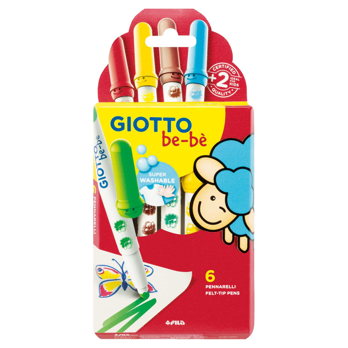 Kinderfilzstifte GIOTTO be-bè 6 Stk.