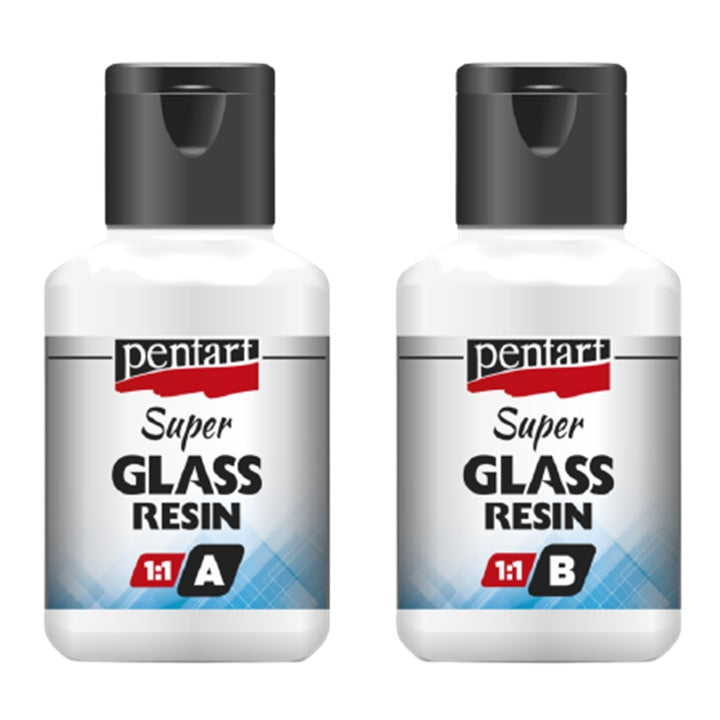Klares Kunstharz-Superglas — Bild 1