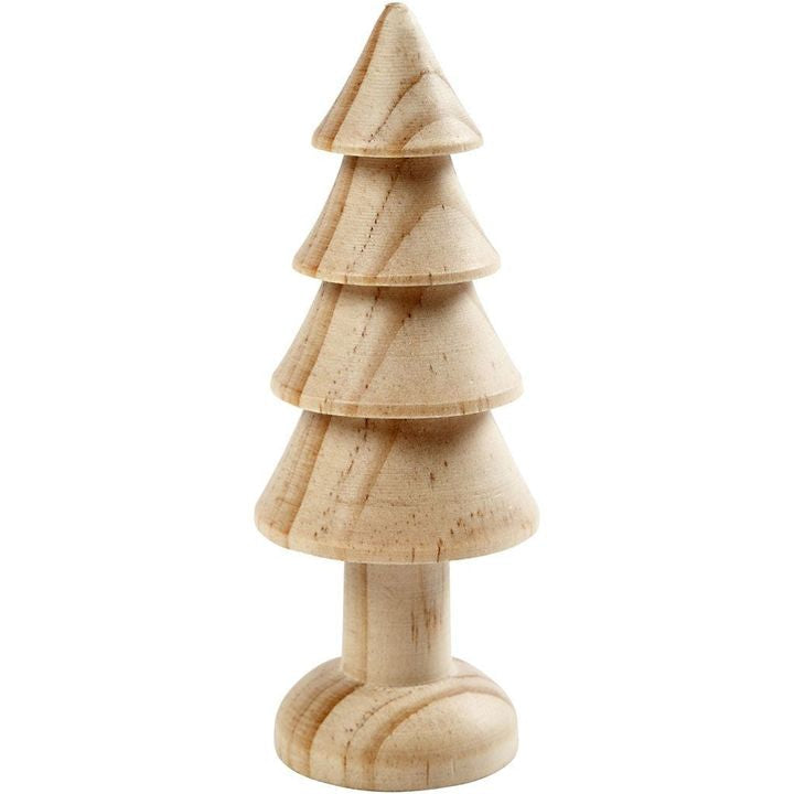 Kleiner Holz-Weihnachtsbaum 10 cm — Bild 2