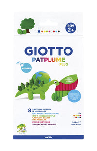 Knetmasse GIOTTO Patplume Neonfarben 8 x 33 g