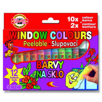 KOH-I-NOOR 12x10 ml Glas Abziehbare Farbe Set — Bild 1