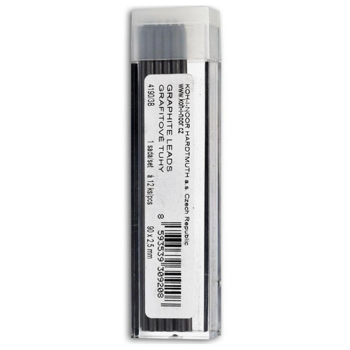 KOH-I-NOOR 2,5 mm 3B Graphitstifte - Satz mit 12 Stiften — Bild 1