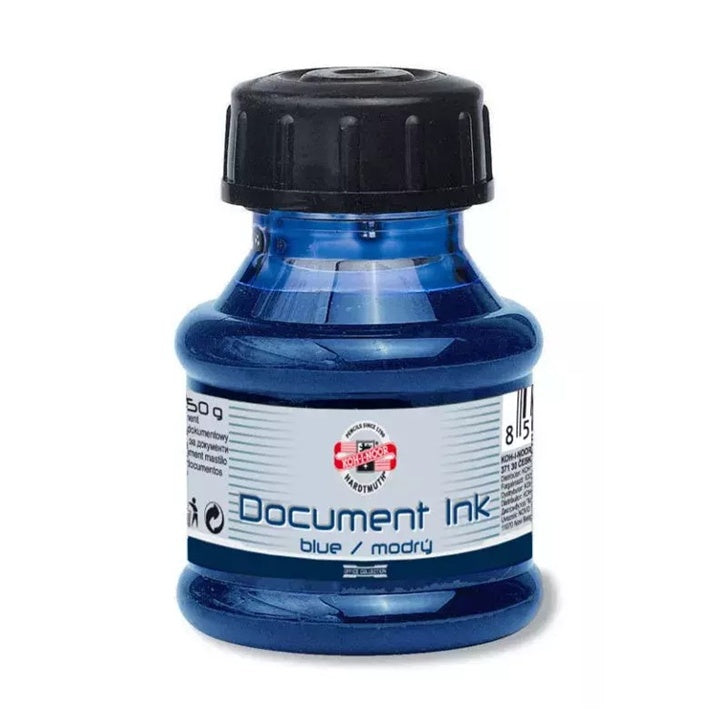 KOH-I-NOOR Dokumententinte für Füllfederhalter, 50g - Blau — Bild 2