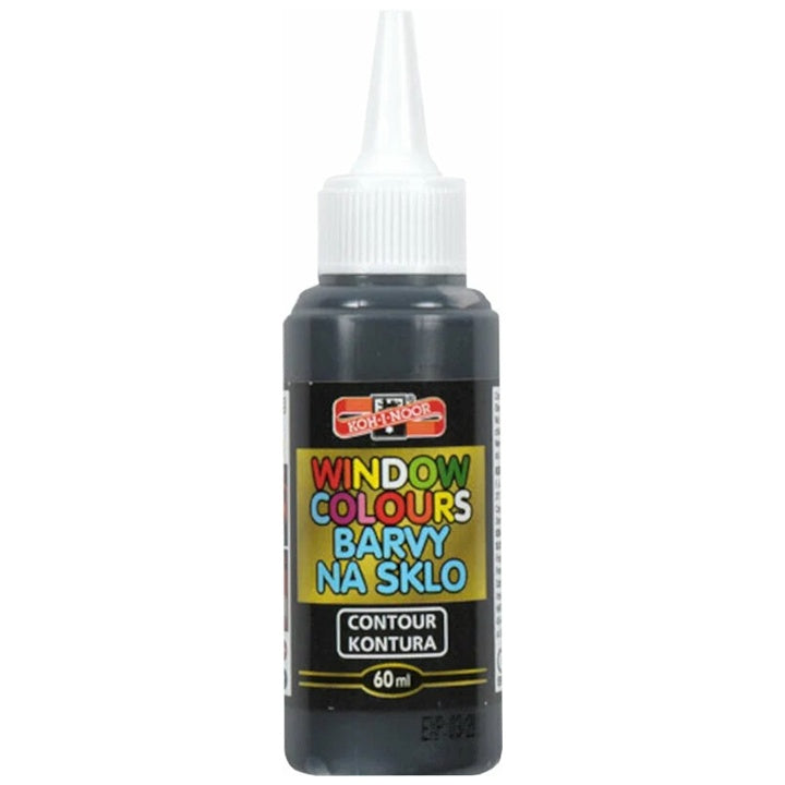 KOH-I-NOOR Glaskonturfarbe 60 ml – Schwarz