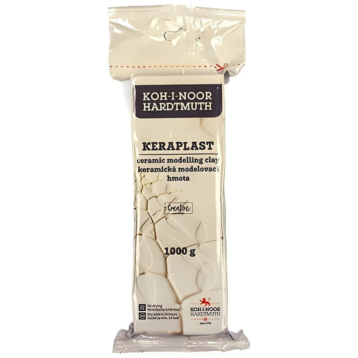 KOH-I-NOOR Keraplast Modelliermasse 1000 g – Weiß