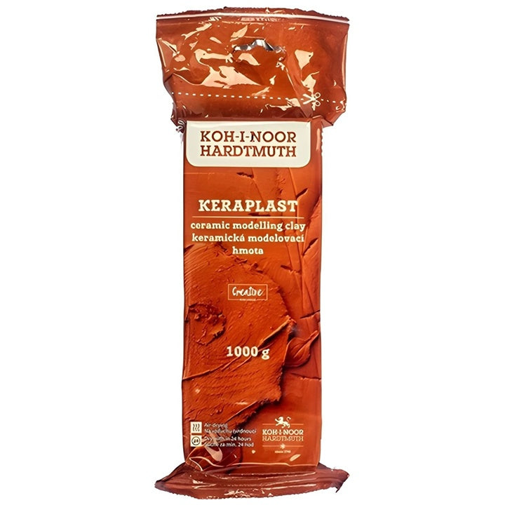 KOH-I-NOOR Keraplast Modelliermasse 1000 g – Terracotta