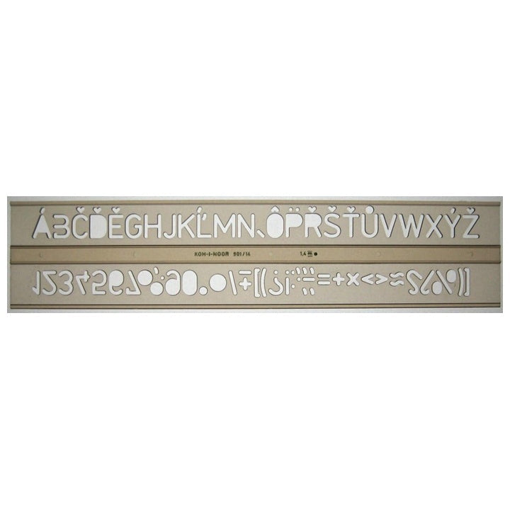 KOH-I-NOOR Technische Schablone | Buchstaben, 14mm — Bild 1